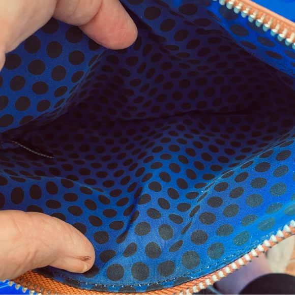 Rebecca minkoff warm tan leather wristlet. - Picture 5 of 6